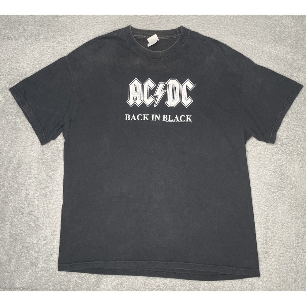 Vintage 2005 ACDC "Back In Black" T-shirt Mens XL‎ Rock Metal Concert Band